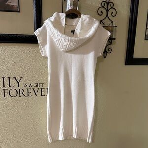 Sequin Hearts Cream Sweater Dress